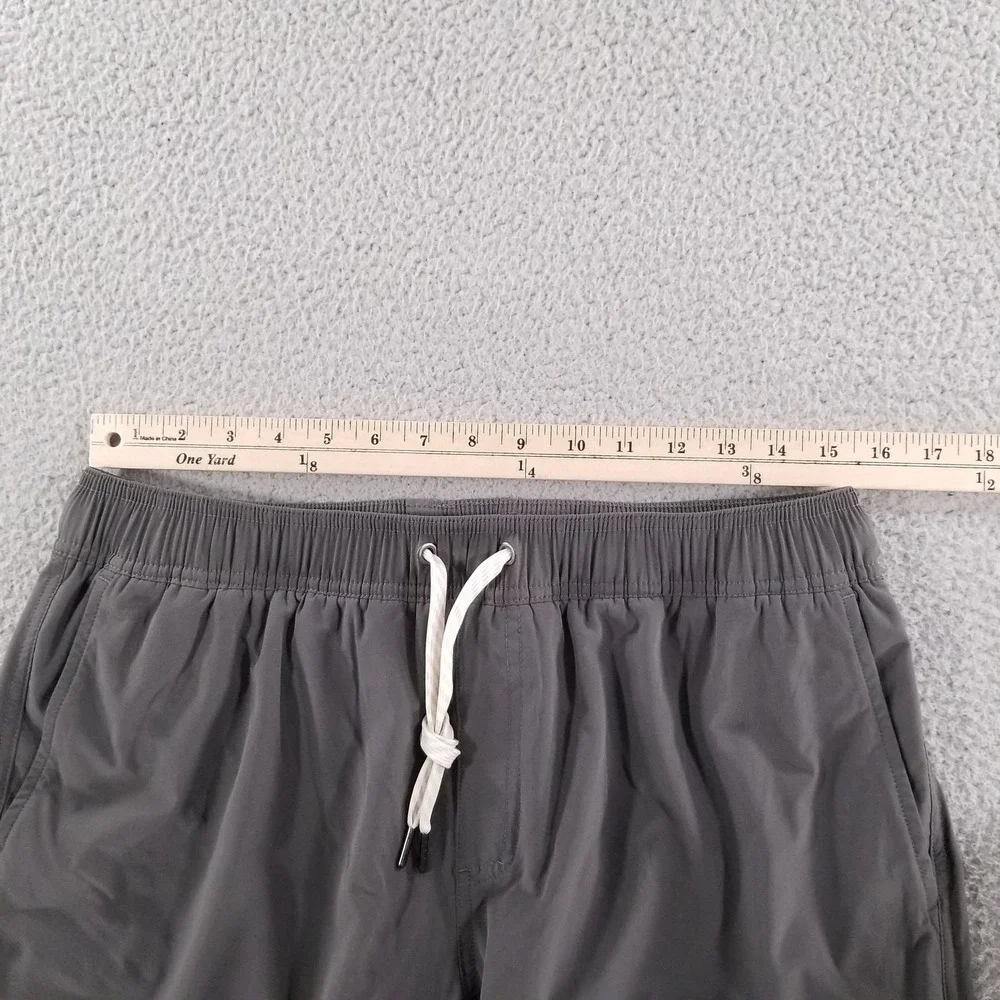 Wowie Shorts Mens Large Gray Lined Performance Gym Training Running Athletic